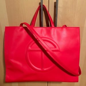 Large Telfar Shopping Bag - Cherry Red